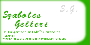 szabolcs gelleri business card